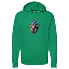 Load image into Gallery viewer, Flowing Heart Midweight Hooded Sweatshirt