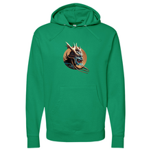 Load image into Gallery viewer, Japanese Warrior Brown Midweight Hooded Sweatshirt