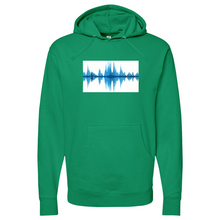Load image into Gallery viewer, Blue Frequency 02 Midweight Hooded Sweatshirt