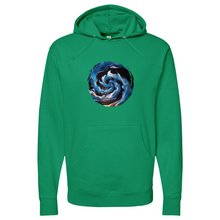 Load image into Gallery viewer, Sunset Waves Midweight Hooded Sweatshirt
