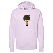 Load image into Gallery viewer, Vintage Ping Pong Black Brown Midweight Hooded Sweatshirt