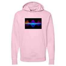 Load image into Gallery viewer, Frequency Red Orange Purple 02 Midweight Hooded Sweatshirt