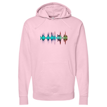 Load image into Gallery viewer, Frequency Cymbals 02 Midweight Hooded Sweatshirt