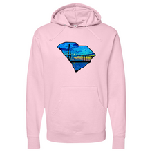 Load image into Gallery viewer, South Carolina Map Midweight Hooded Sweatshirt