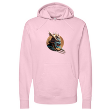 Load image into Gallery viewer, Japanese Warrior Brown Midweight Hooded Sweatshirt