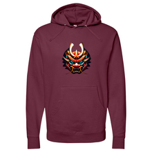 Load image into Gallery viewer, Orange Dragon Mask Midweight Hooded Sweatshirt