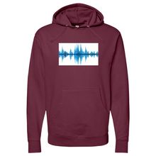 Load image into Gallery viewer, Blue Frequency 02 Midweight Hooded Sweatshirt
