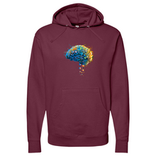 Load image into Gallery viewer, Atoms Brain Midweight Hooded Sweatshirt