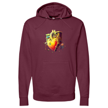 Load image into Gallery viewer, Flushing Heart Midweight Hooded Sweatshirt