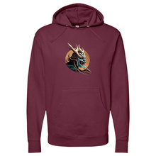 Load image into Gallery viewer, Japanese Warrior Brown Midweight Hooded Sweatshirt