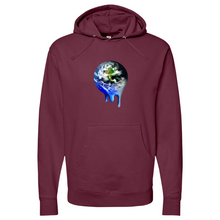 Load image into Gallery viewer, Melting earth.. Midweight Hooded Sweatshirt