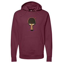 Load image into Gallery viewer, Vintage Ping Pong Black Brown Midweight Hooded Sweatshirt