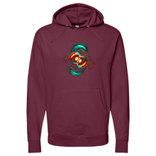 Load image into Gallery viewer, Atoms Face Midweight Hooded Sweatshirt