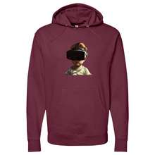 Load image into Gallery viewer, Child wearing VR headset Midweight Hooded Sweatshirt