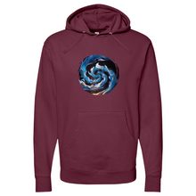 Load image into Gallery viewer, Sunset Waves Midweight Hooded Sweatshirt