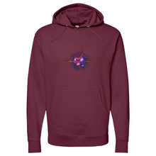 Load image into Gallery viewer, Colliding Atoms Midweight Hooded Sweatshirt
