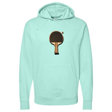 Load image into Gallery viewer, Vintage Ping Pong Black Brown Midweight Hooded Sweatshirt