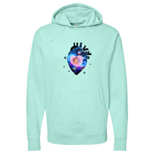 Load image into Gallery viewer, Cosmic Heart Midweight Hooded Sweatshirt