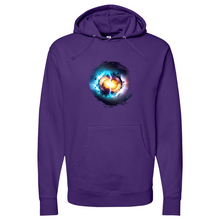 Load image into Gallery viewer, Colliding Atoms Midweight Hooded Sweatshirt
