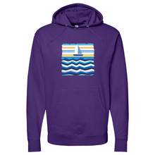 Load image into Gallery viewer, Boat at Sea Midweight Hooded Sweatshirt