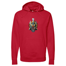 Load image into Gallery viewer, Golden Eye Japanese Warrior Midweight Hooded Sweatshirt