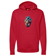 Load image into Gallery viewer, Flowing Heart Midweight Hooded Sweatshirt