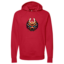Load image into Gallery viewer, Orange Dragon Mask Midweight Hooded Sweatshirt