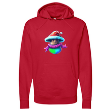 Load image into Gallery viewer, Shroom Santa Midweight Hooded Sweatshirt