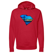 Load image into Gallery viewer, South Carolina Map Midweight Hooded Sweatshirt