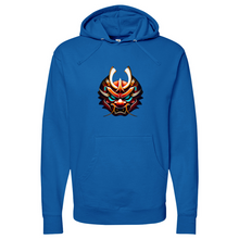 Load image into Gallery viewer, Orange Dragon Mask Midweight Hooded Sweatshirt