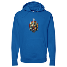 Load image into Gallery viewer, Golden Eye Japanese Warrior Midweight Hooded Sweatshirt