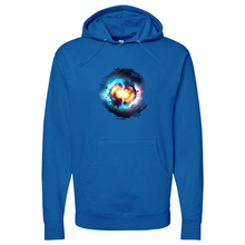 Load image into Gallery viewer, Colliding Atoms Midweight Hooded Sweatshirt
