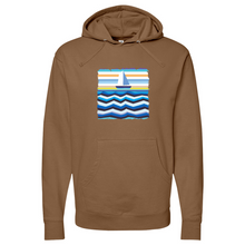 Load image into Gallery viewer, Boat at Sea Midweight Hooded Sweatshirt