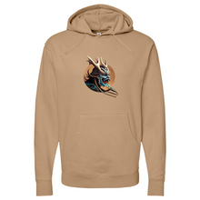 Load image into Gallery viewer, Japanese Warrior Brown Midweight Hooded Sweatshirt