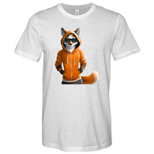 Load image into Gallery viewer, Orange Fox Heathered Tee