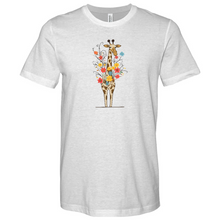 Load image into Gallery viewer, Giraffe Bouquet Heathered Tee