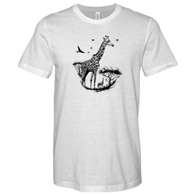 Load image into Gallery viewer, Giraffe Wildlife 02 Heathered Tee