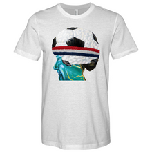 Load image into Gallery viewer, Soccer Head Heathered Tee