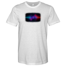 Load image into Gallery viewer, Frequency Waves Red Blue Heathered Tee
