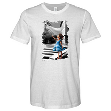 Load image into Gallery viewer, Little Girl Smiling and Waving at the Camera 02 Heathered Tee
