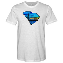 Load image into Gallery viewer, South Carolina Map Heathered Tee