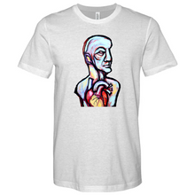 Load image into Gallery viewer, Abstract Art Head Heathered Tee