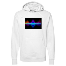 Load image into Gallery viewer, Frequency Red Orange Purple 02 Midweight Hooded Sweatshirt