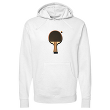 Load image into Gallery viewer, Vintage Ping Pong Black Brown Midweight Hooded Sweatshirt