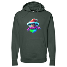 Load image into Gallery viewer, Shroom Santa Midweight Hooded Sweatshirt
