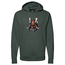 Load image into Gallery viewer, Red Tongue Japanese Warrior Midweight Hooded Sweatshirt
