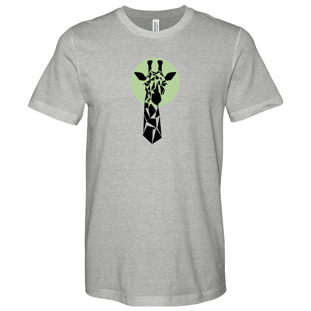 Giraffe Art Heathered Tee