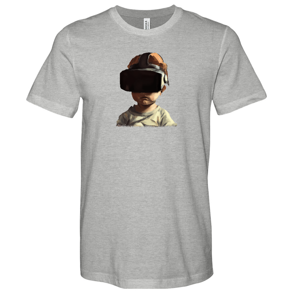 Child Wearing Vr Headset Heathered Tee