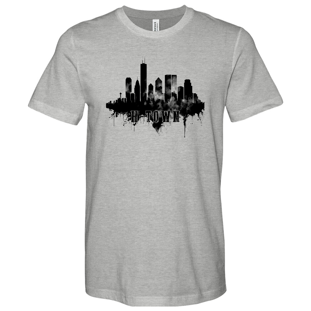 Houston Oil Skyline Heathered Tee