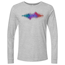 Load image into Gallery viewer, Frequency Waves Red Blue Long Sleeve
